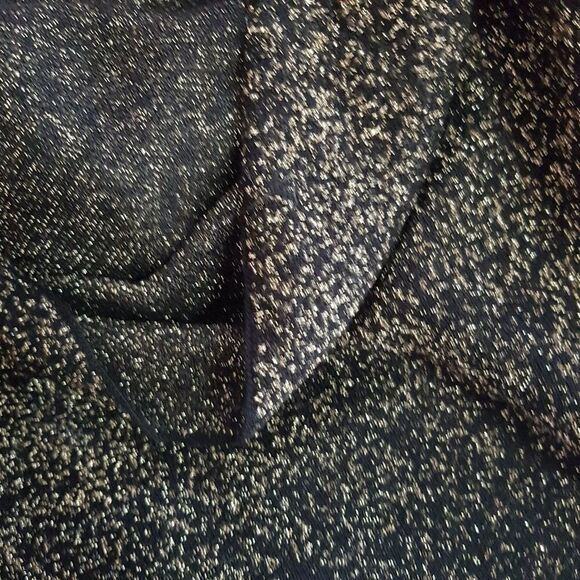 REITMANS Black and Gold Shimmer Cowl Neck Top 3/4 Sleeve.  Medium. NWOT - Picture 8 of 15